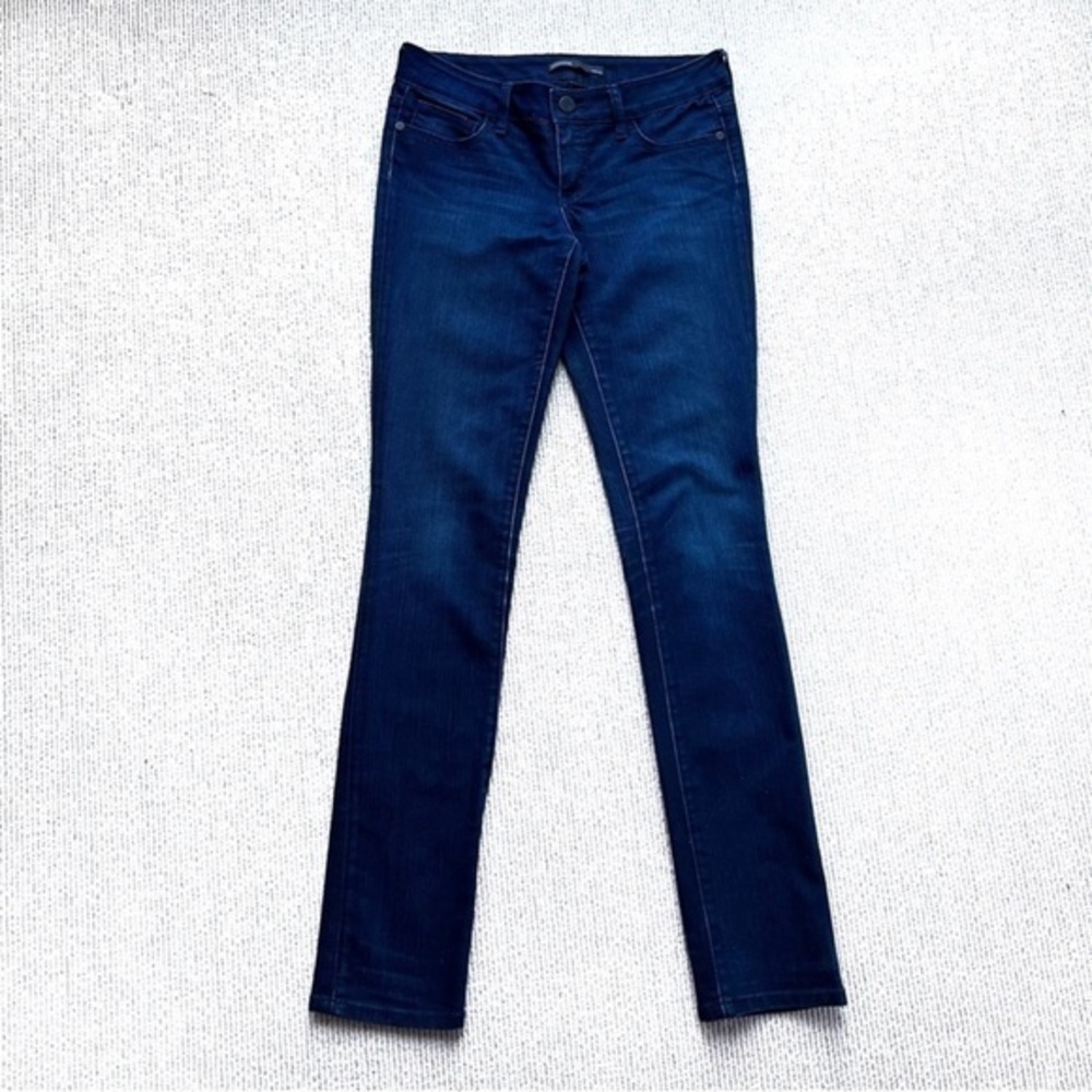 Serfontaine low rise skinny jean dark wash cigarette leg stretch Euphoria sz 25
